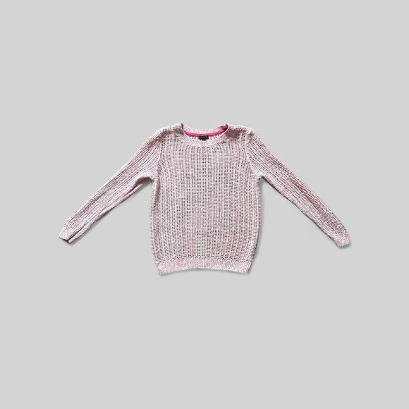 Talbots Sweater Womens Medium Petite Open Knit Crewneck Pullover Spring Cotton - Picture 1 of 8